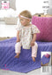 4672 King Cole knitting pattern. Child's sleeping bag/blanket/cushion. Aran