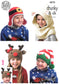 4870 King Cole Crochet pattern. Kid's Novelty Hats. Chunky & DK