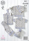 4899 King Cole double knit baby set knitting pattern