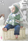 5087 King Cole double knit Baby Jackets/Gilet/Hat knitting pattern