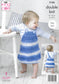 5106 King Cole double knit Baby Pinafores knitting pattern