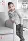 5107 King Cole double knit Baby Sweaters/Waistcoat knitting pattern