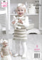 5113 King Cole double knit Cardigan, Top and Dress knitting pattern