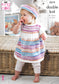 King Cole 5219 DK Cardigan/Dress/Coat/Beret/Headband knitting pattern