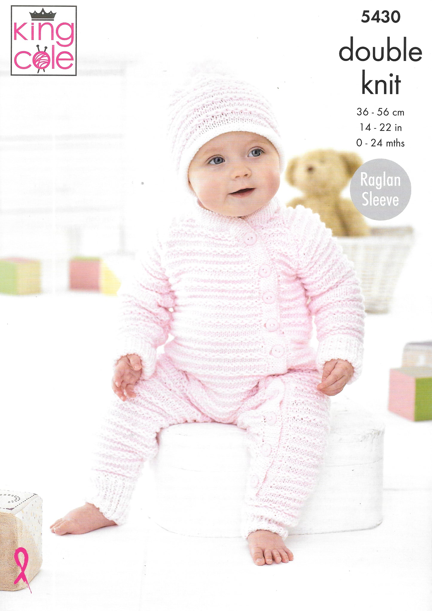 5430 King Cole double knit Baby Set knitting pattern