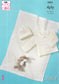 5561 King Cole Crochet pattern. Baby jacket, hat and blanket 4 ply