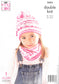 5594 King Cole Double Knit Sweater/Snood/Hat knitting pattern