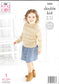 5606 King Cole Double Knit Sweater/Cardigan knitting pattern