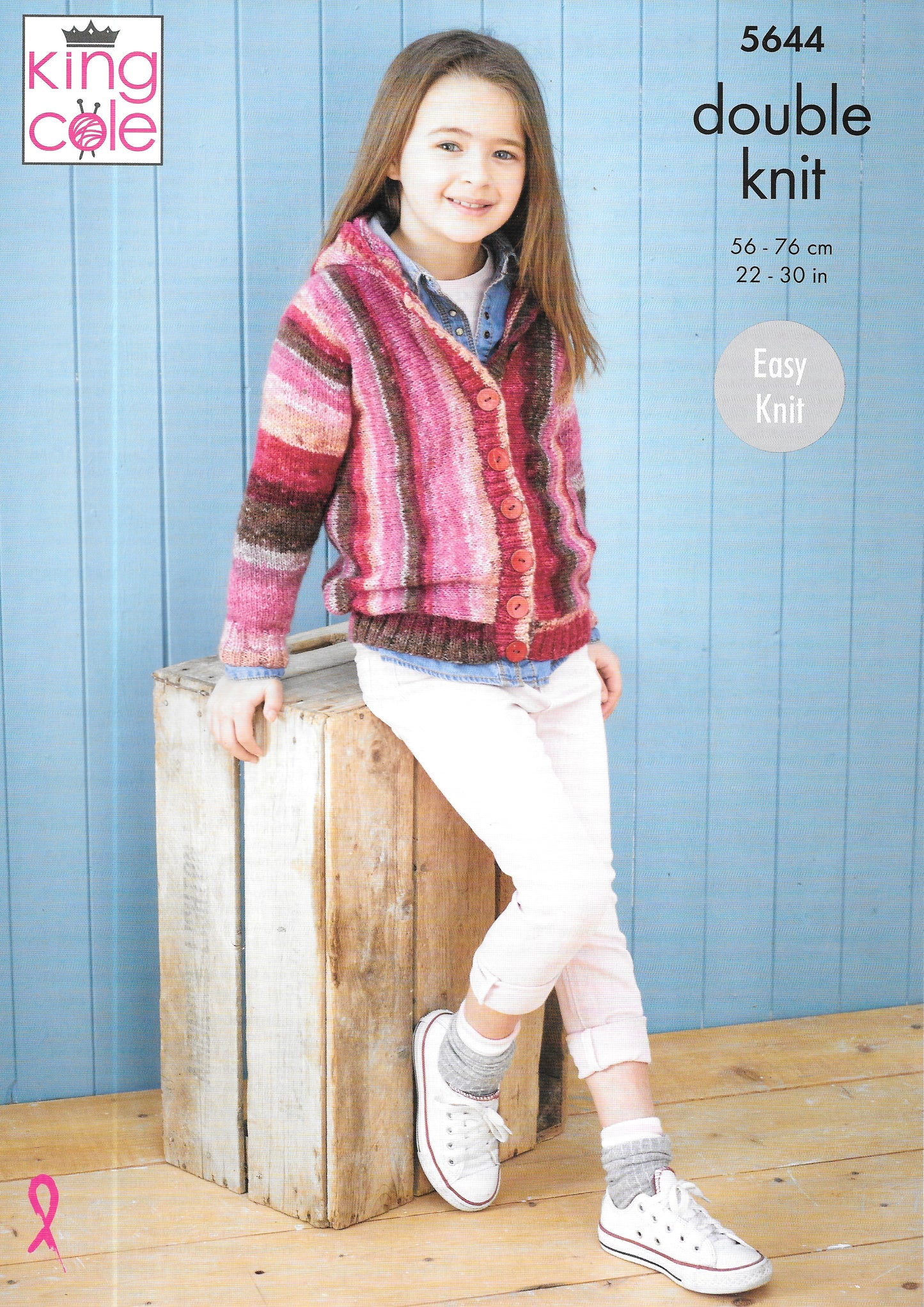 5644 King Cole Hoodie and Cardigan knitting pattern
