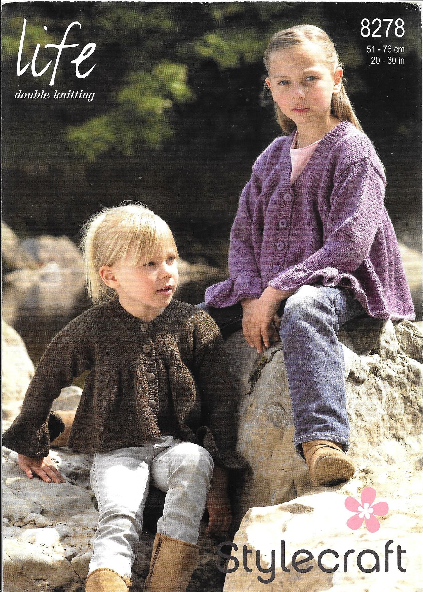 8278 Stylecraft Knitting Pattern. Child's Cardigans. DK. 20-30" chest
