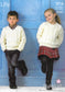 8714 Stylecraft knitting pattern. Child's sweaters. Aran