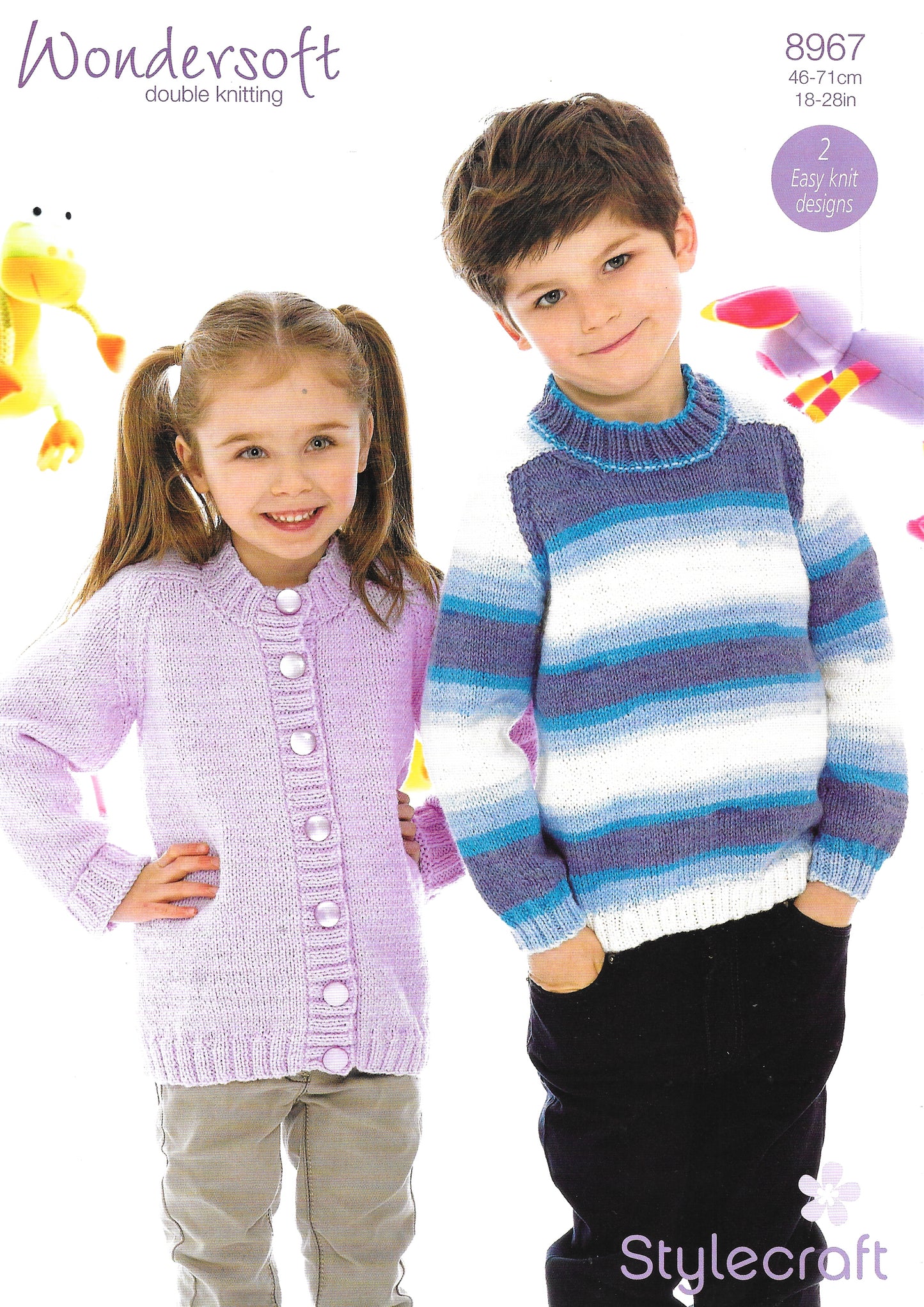 8967 Stylecraft DK Child's cardigan and sweater