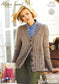 9209 Stylecraft knitting pattern. Lady's Sweater/Cardigan.  Chunky