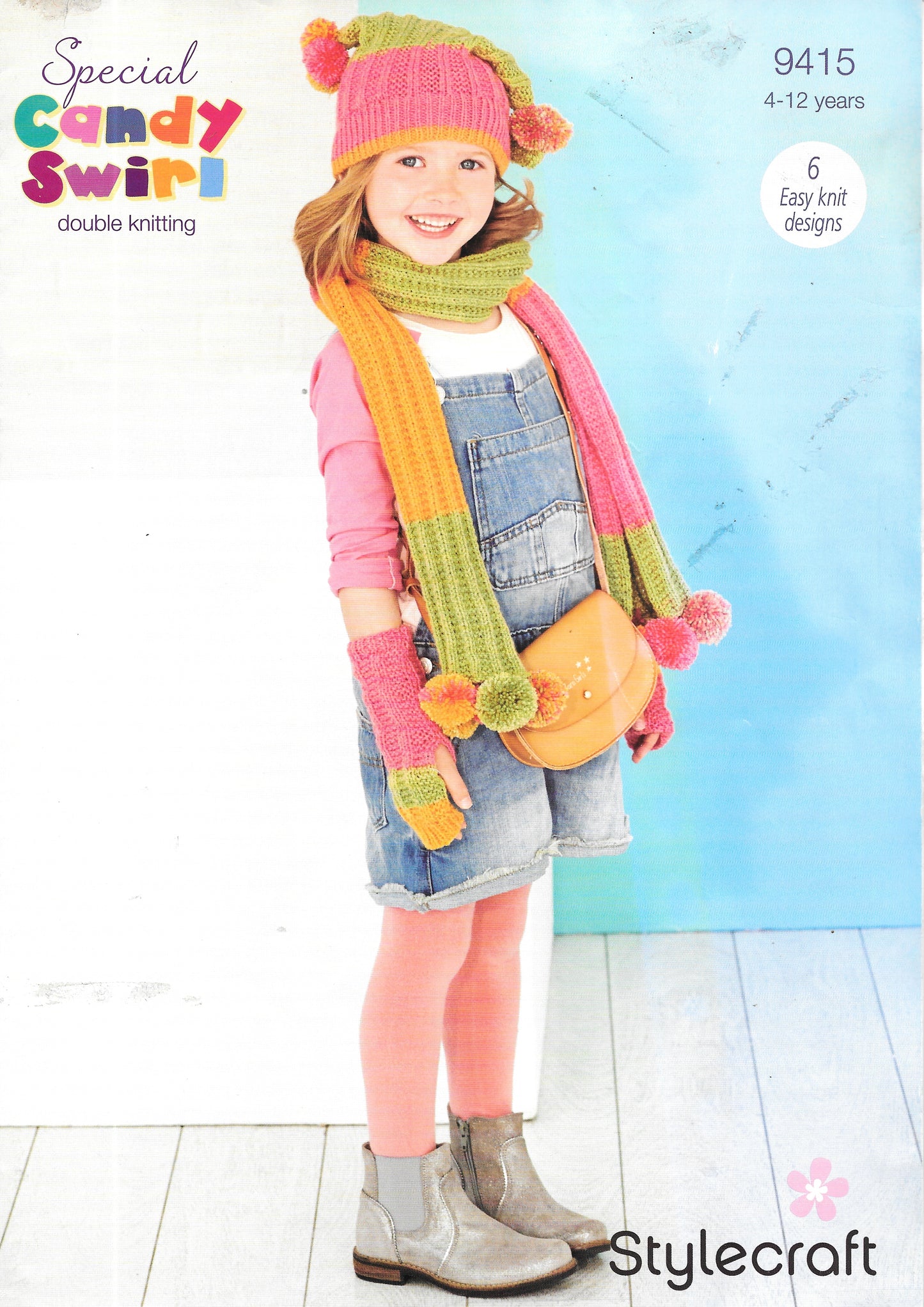9415 PRELOVED Stylecraft Knitting Pattern. Child's accessories. 4-12 years. DK
