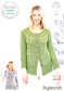 9755 Stylecraft knitting pattern. Lady's sweater cardigan. Double Knitting
