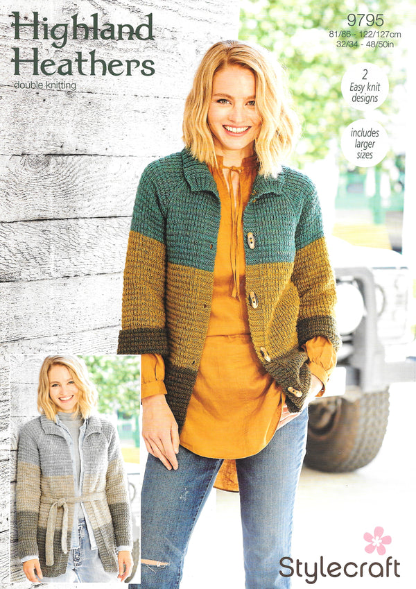 Stylecraft 9795 DK Ladies Jackets Knitting Patterns