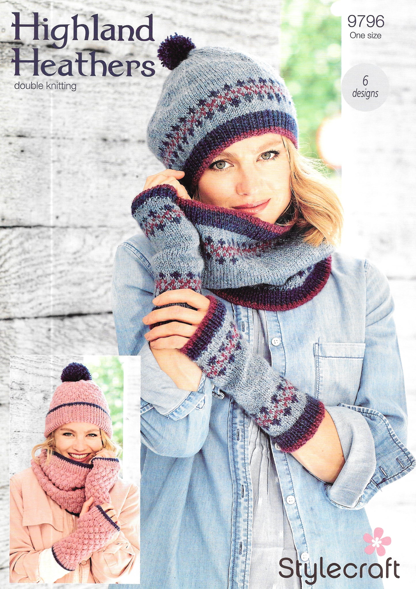 9796 Stylecraft dk ladies accessories knitting pattern