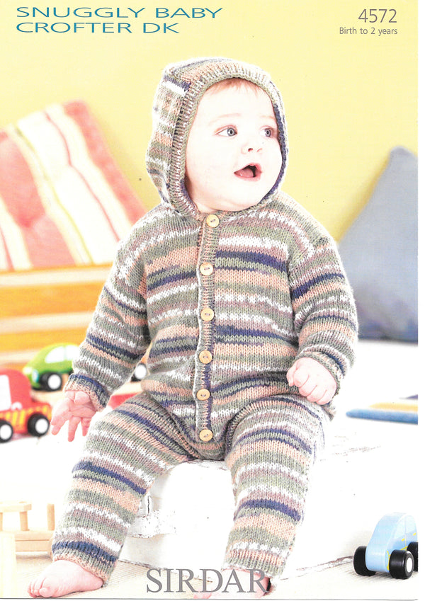 4572 Sirdar Snuggly DK Pattern for All-In-One Knitting Pattern