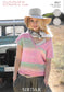 Sirdar 9421  Knitting Pattern. DK Lady's summer top  32-54" chest