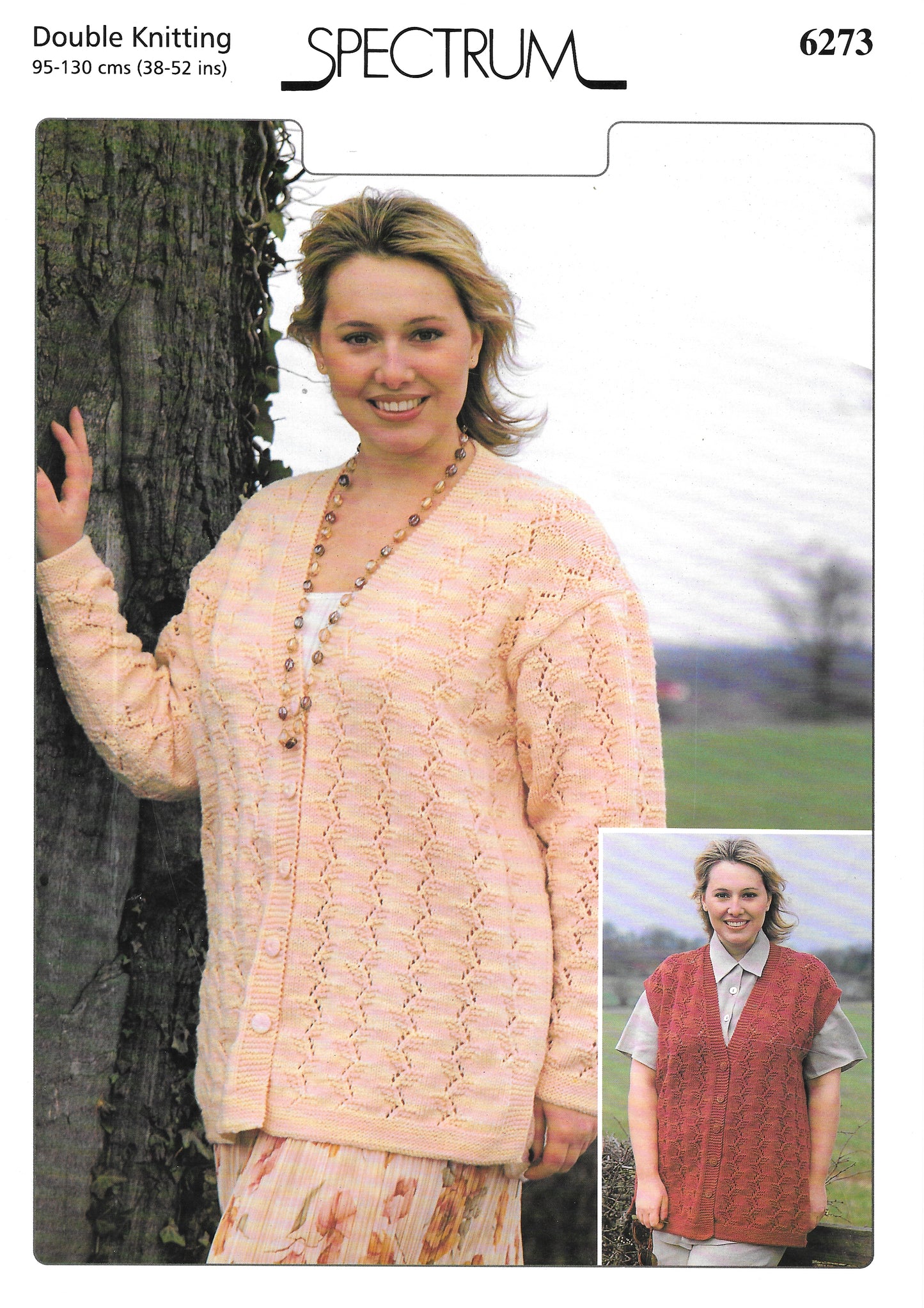6273 PRELOVED Spectrum Knitting Pattern. Lady's Cardigan/Waistcoat. DK