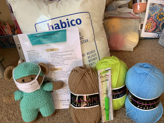 Crochet Frontline Hero Ted Pack