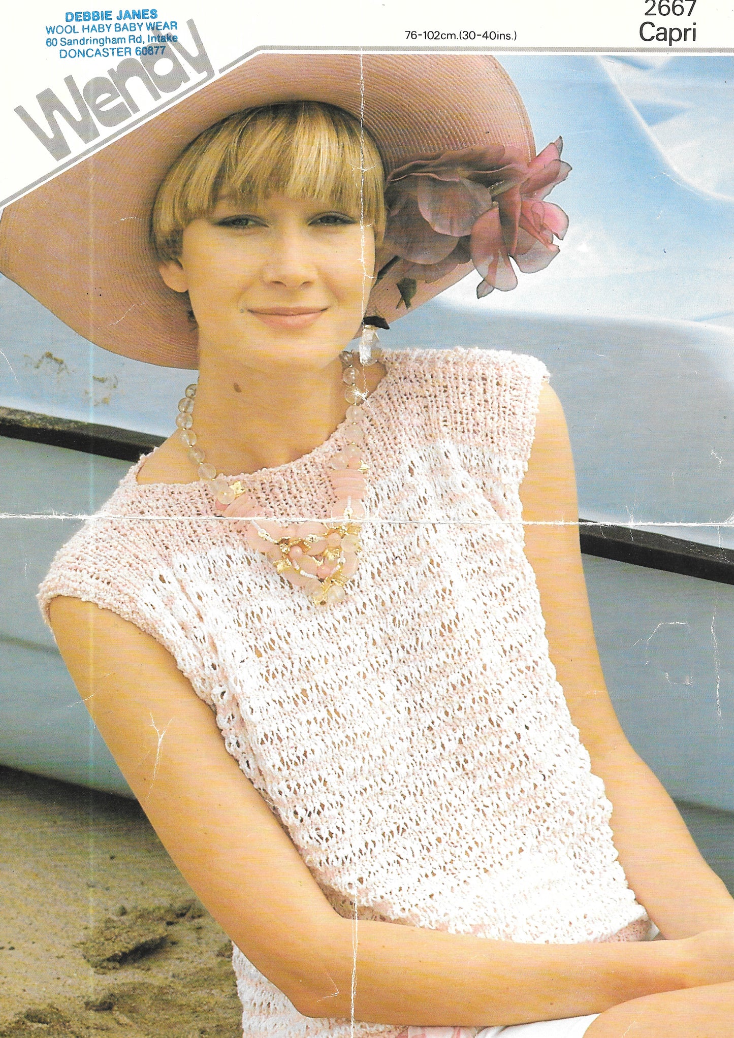 2667 PRELOVED Wendy Knitting Pattern - Lady's summer top - Double Knit