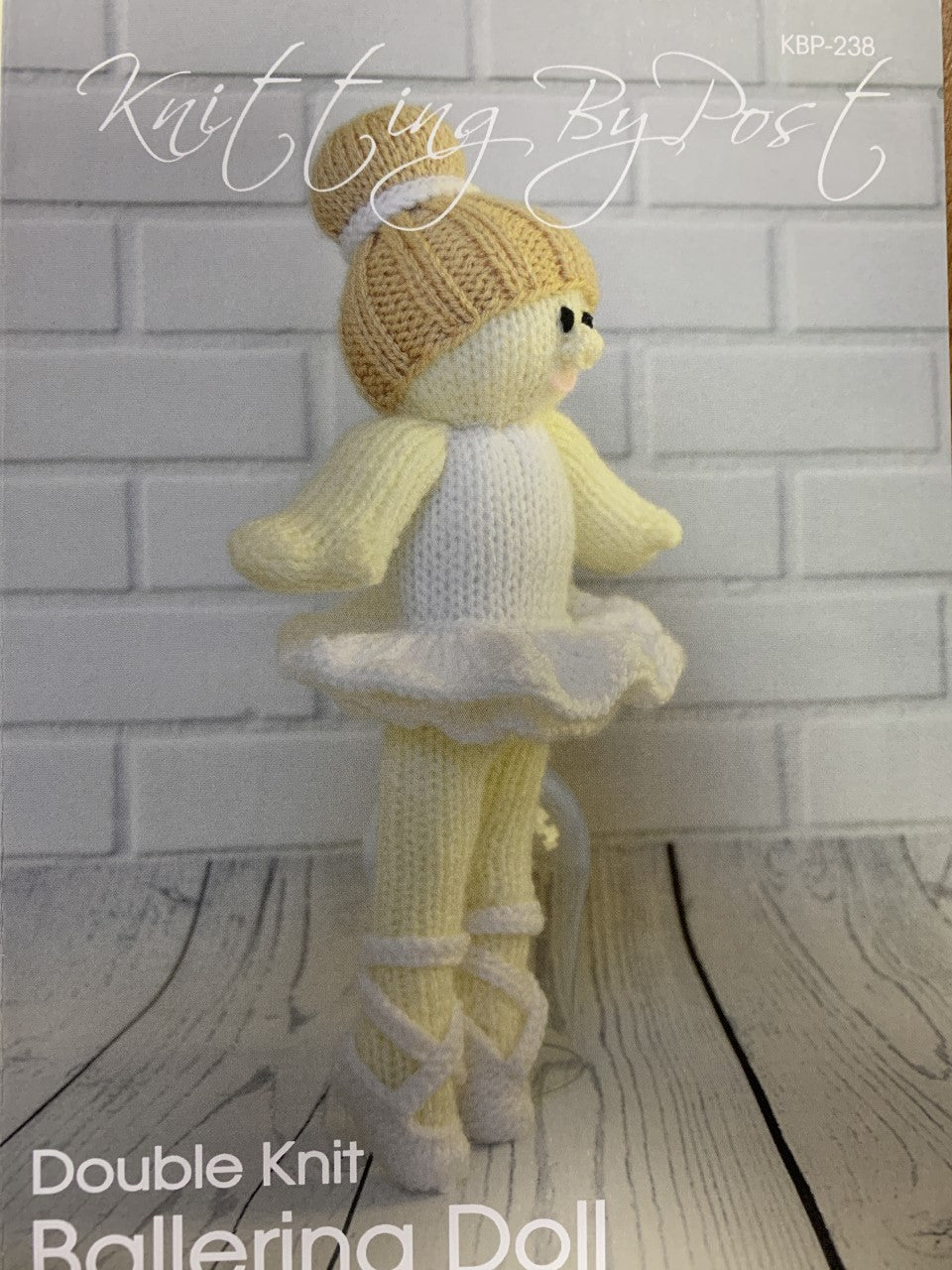 KBP-238 Ballerina Doll soft toy in DK knitting pattern