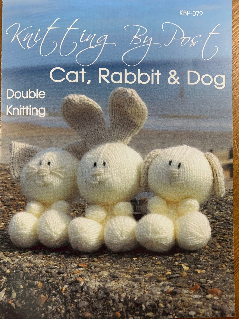 079 KBP079 Cat, Rabbit and Dog soft toy in dk knitting pattern