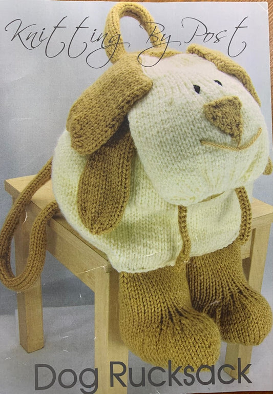 Knitting by Post Dog Rucksack in chunky knitting pattern