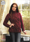 4618 King Cole super chunky ladies poncho and jumper knitting pattern