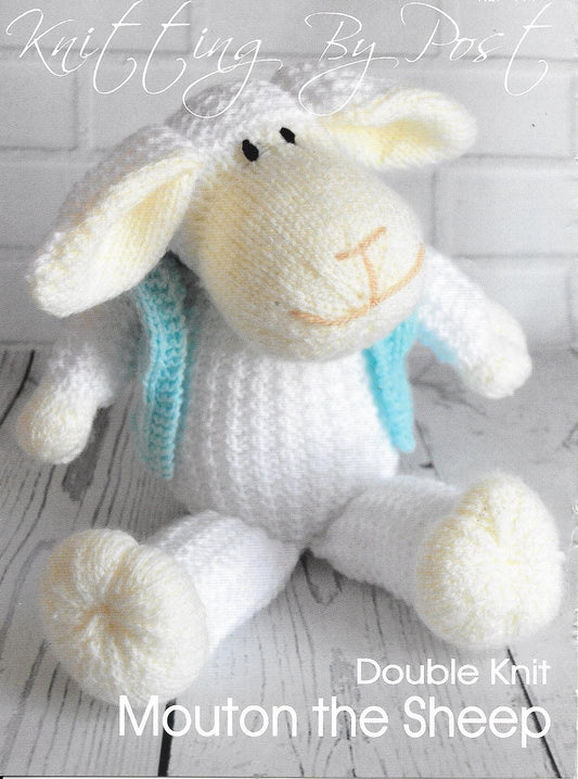 KBP199 Mouton the Sheep toy in DK knitting pattern