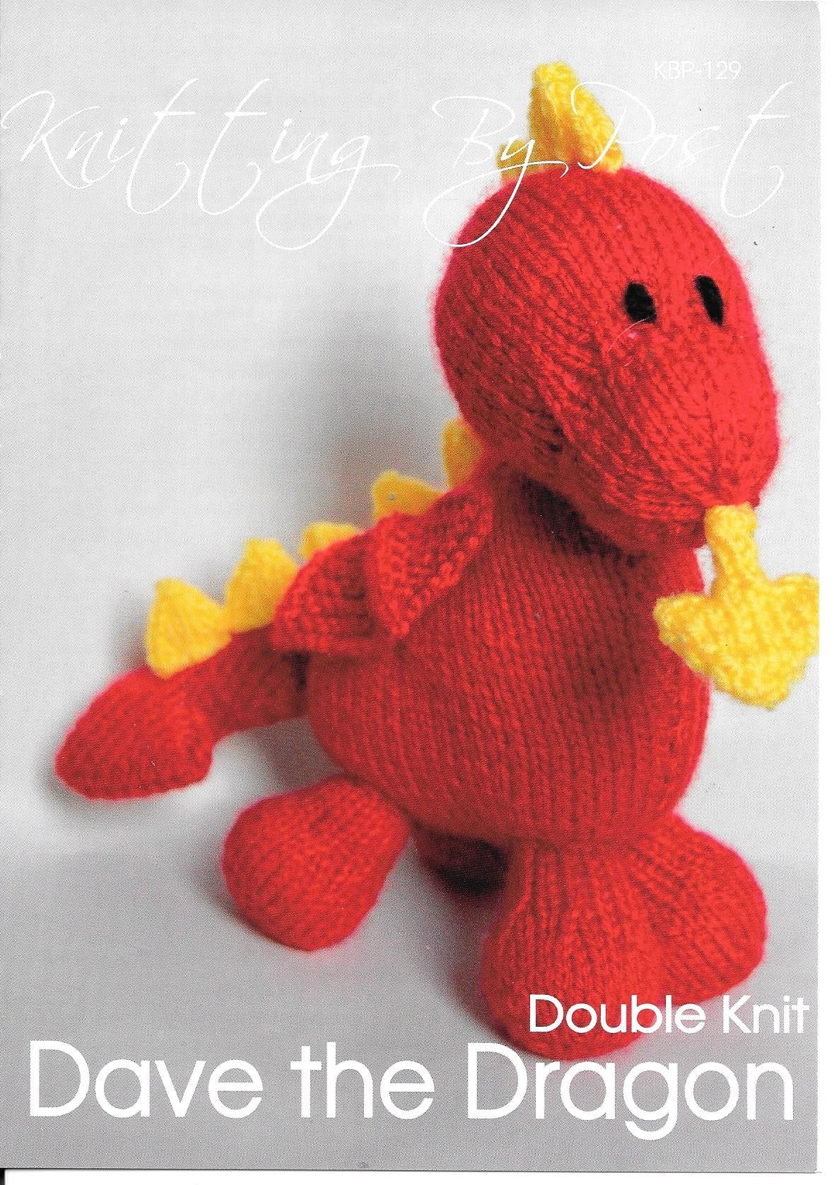 129 KBP129 Dave the Dragon dk knitting pattern