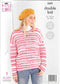 5597 King Cole Stripe Dk Ladies Sweaters Knitting Pattern