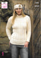 King Cole 3508 - Fashion Aran Ladies Cardigan & Sweater knitting pattern