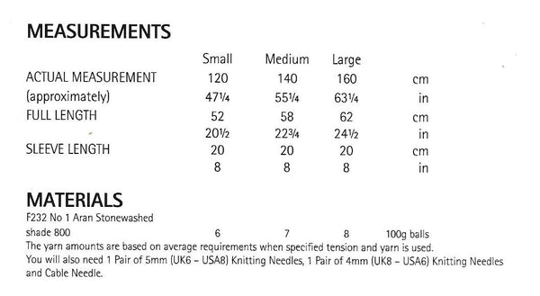 8271 Sirdar No 1 Aran Stonewashed ladies cardigan knitting pattern