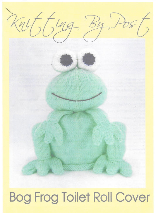 036 KBP036 Bog Frog Toilet Roll Cover in Dk knitting pattern