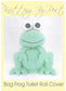 KBP036 Bog Frog Toilet Roll Cover in Dk knitting pattern