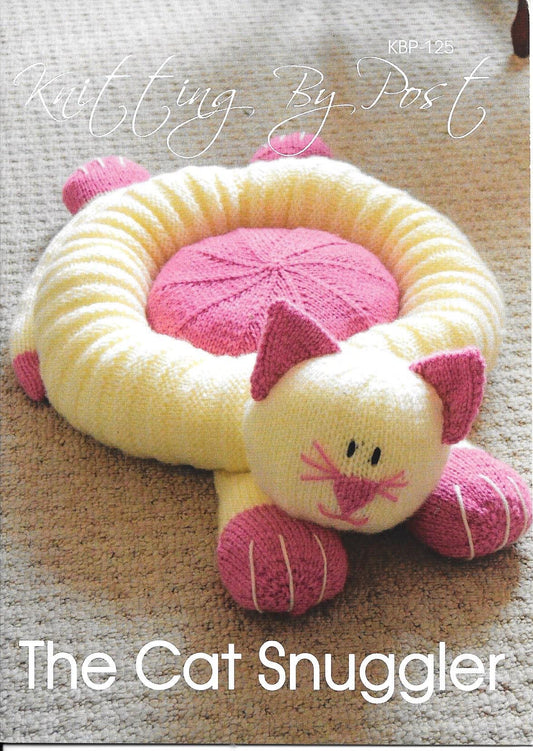 125 KBP125 Cat Snuggler in chunky knitting pattern