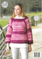 4753 King Cole Super Chunky ladies jacket and sweater knitting pattern