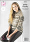 5638 King Cole Quartz Super Chunky ladies cardigan and sweater knitting pattern