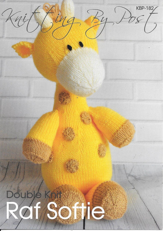 KBP182 Raf Softie Toy in DK knitting pattern