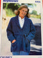 4406 Stylecraft chunky ladies belted jacket knitting pattern