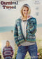 9715 Stylecraft Carnival Tweed Chunky Ladies cardigan & Sweater knitting pattern