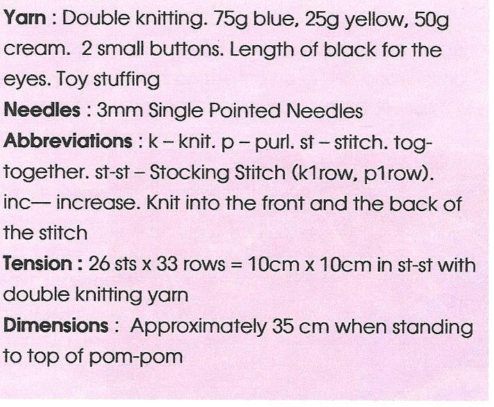KBP-269 Lilly doll toy in DK knitting pattern