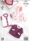 King Cole 3787 Cuddles and Comfort Chunky baby - child jacket, angel top, gilet knitting pattern