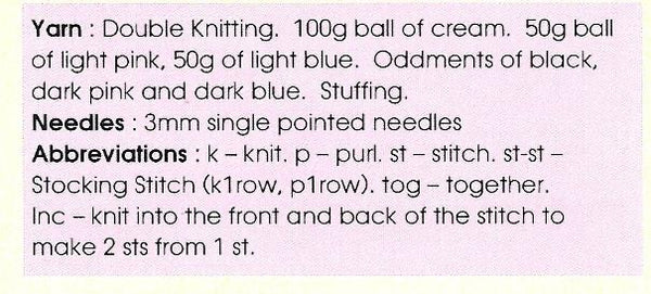 KBP-012 Cat and Dog Book Ends in Dk knitting pattern