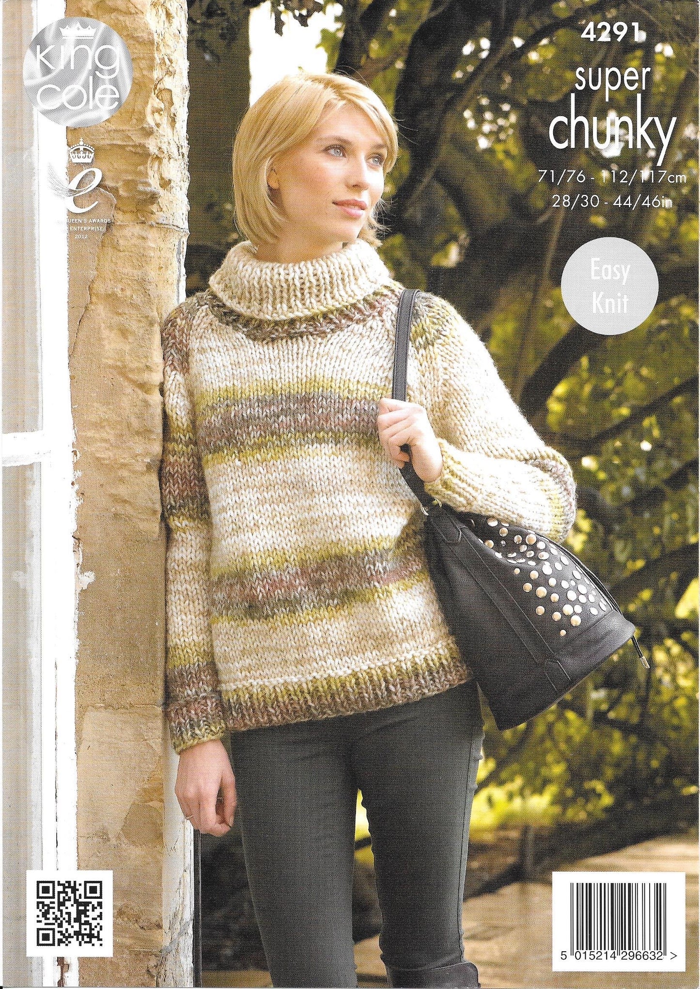 4291 King Cole Big Value Super Chunky Tints ladies cardigan and sweater knitting pattern