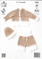 King Cole 3984 DK or 4 ply Baby Jacket, Pants and Hat knitting pattern