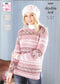5653 King Cole Fjord DK Ladies Sweaters knitting pattern