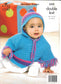 King Cole 3502 Dk Comfort Baby - Child Cape, Sweater and Hat Knitting Pattern
